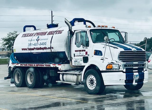 Texas Pride Septic professional service truck